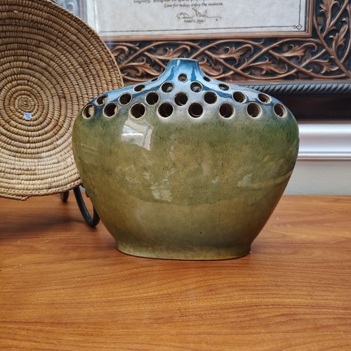 Luminary ceramic flower - flower, frog